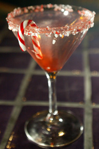 candy cane martini